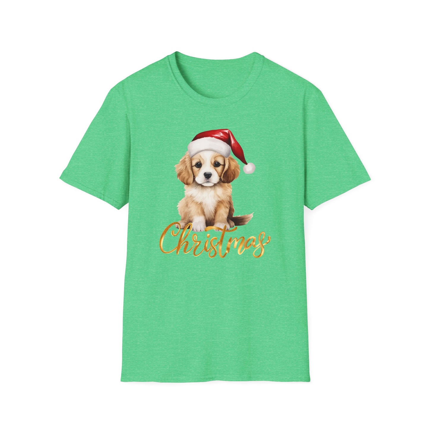 Puppy Christmas T Shirt for Christmas Dog T-shirt for Golden Retriever Mom gifts for Golden retriever Lover gift for Women's Christmas Tee