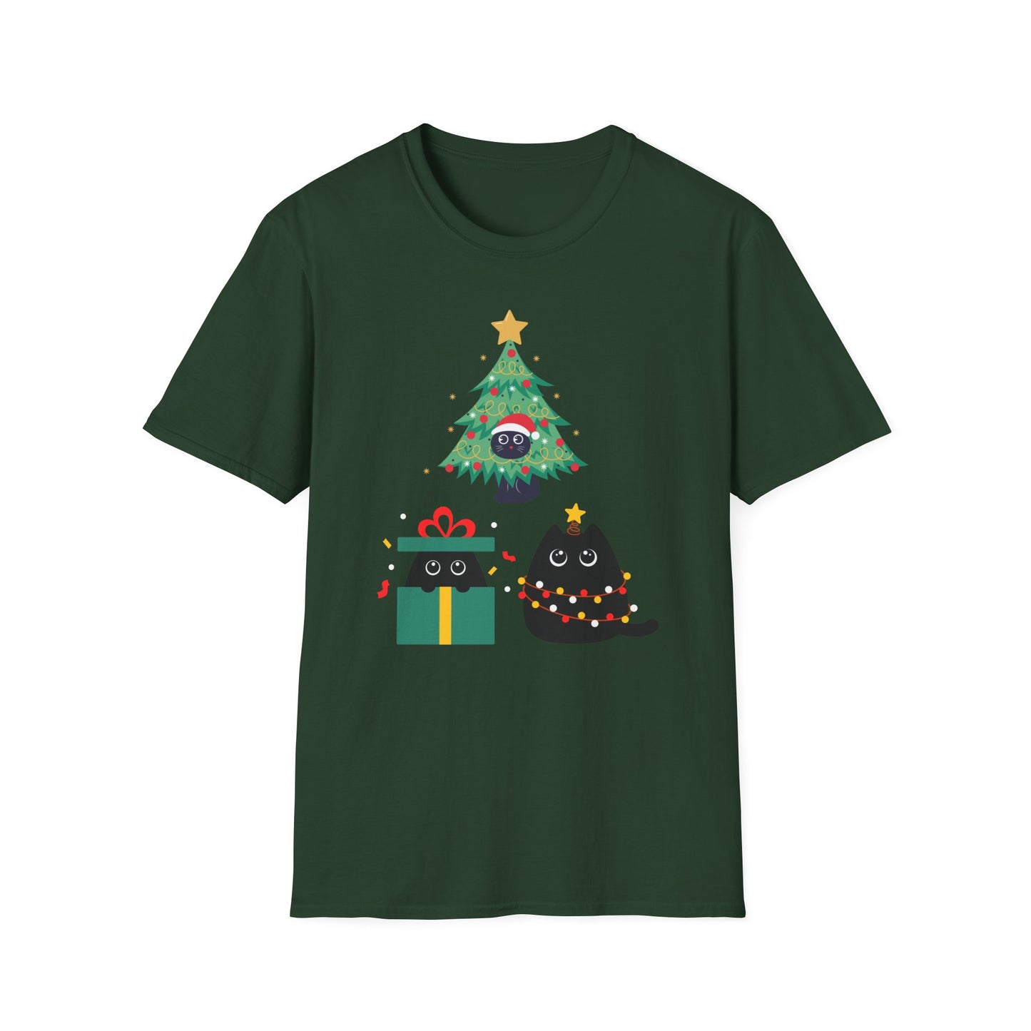 Funny Black Cat Shirt for Christmas gift for Cat Lover gifts for Cat Mom presents for Christmas Women's T Shirts for Her gifts for Her