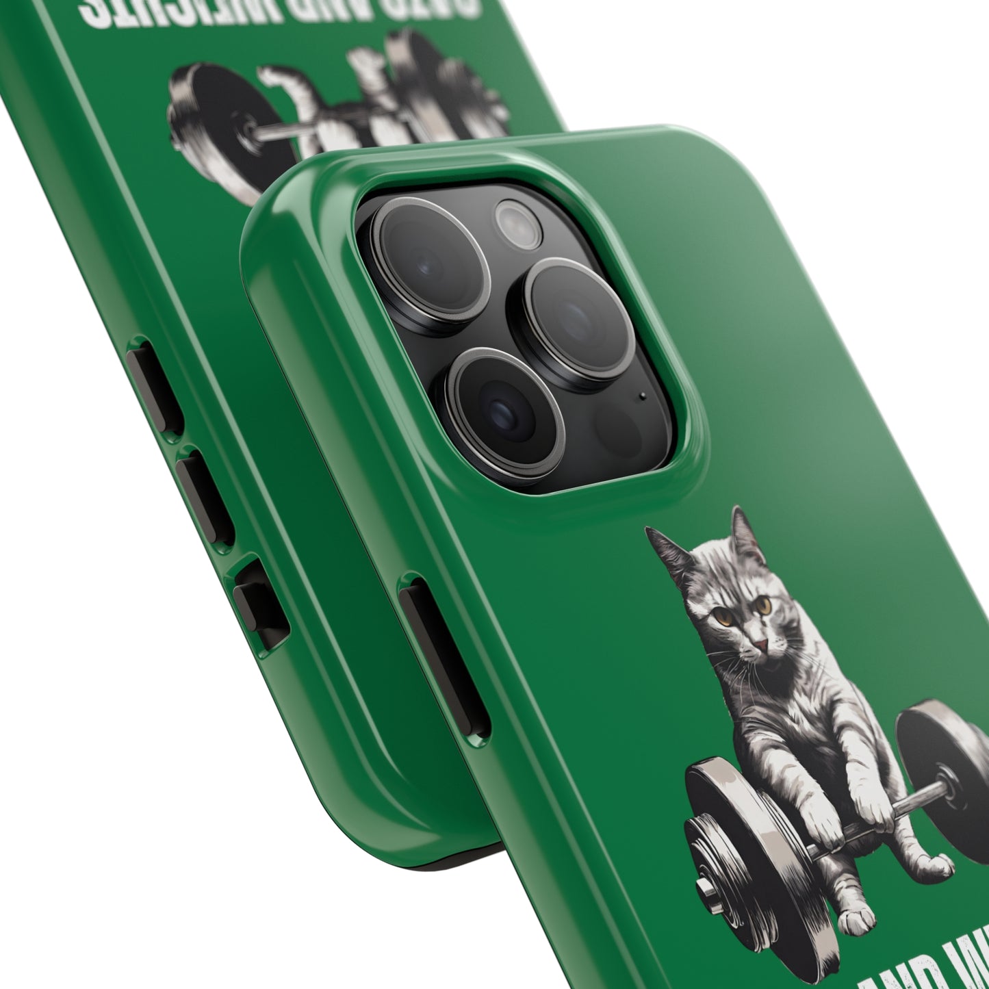 CATS & Weights iPhone case for Gym Lover gift for Cat Lover gifts for Fitness Lover Funny Cat Phone case Workout case