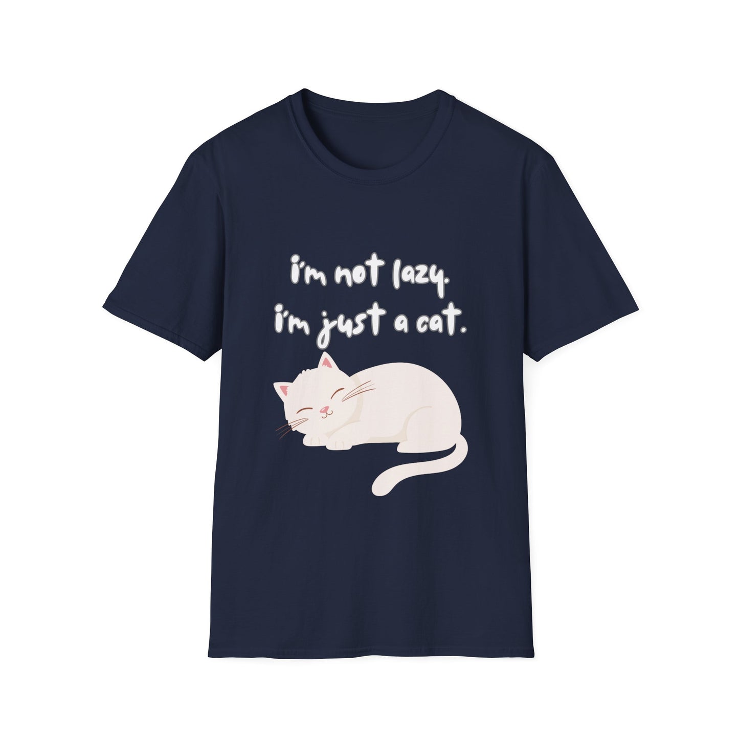 Cat T-shirt for Cat Lover gift for Cat Lovers Cute Cat T shirt Funny Graphic Cat Tee I'm Not Lazy! I'm Just A Cat!