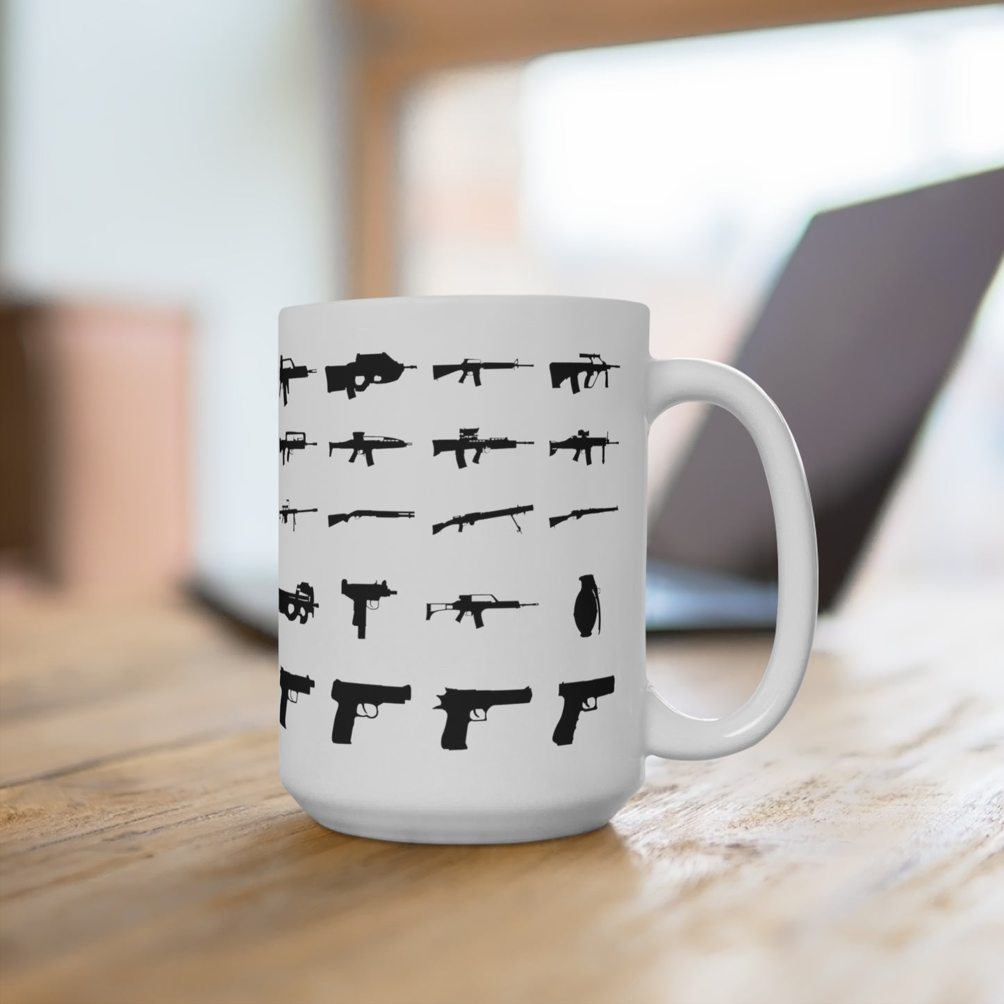 Funny Gun Mug Gifts for Husband for Father's Day - Gun Lover Mug for boyfriend gifts for him gift Pro Guns Coffee Mug 15oz