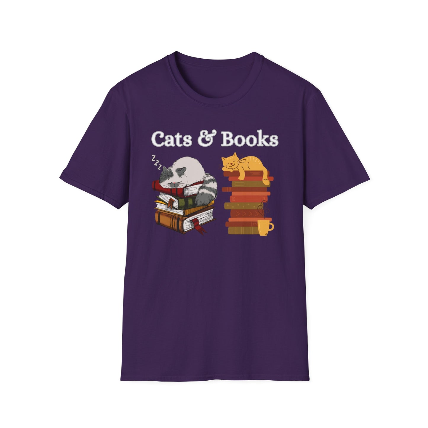 Cat T-shirt for Reader gift Funny Cat Shirt Reading Cats T shirt for Cat Lover gift Cats Books Shirt T-shirt Book Lover Gift