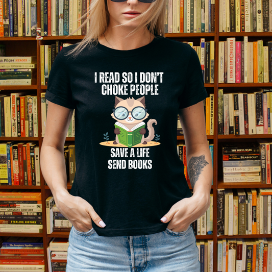 Cat Reading Shirt Book Lover T-shirt for Cat Lover gift for Reader gifts for Bookish T Shirts Cute Cats Reading T-shirts for Cat Mom gift