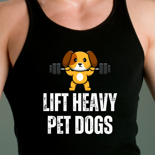 LIFT HEAVY Pet DOGS Tank Top for Gym Lovers gift for Dog Lover Tank Tops Funny Dog Shirt Dog Lifting Weights Dog Working Out Tee