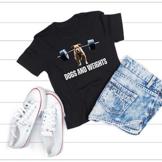 Dog Workout T-shirt for Dog Lover gift for Gym Lover Dog Lifting Weights T Shirt Dogs & Weights Shirt for Fitness Lover gift