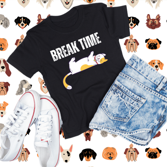 Break Time Shirt for Cat Lover gift for Cat Mom T-Shirt Funny Cat T Shirt for Funny gifts for Him