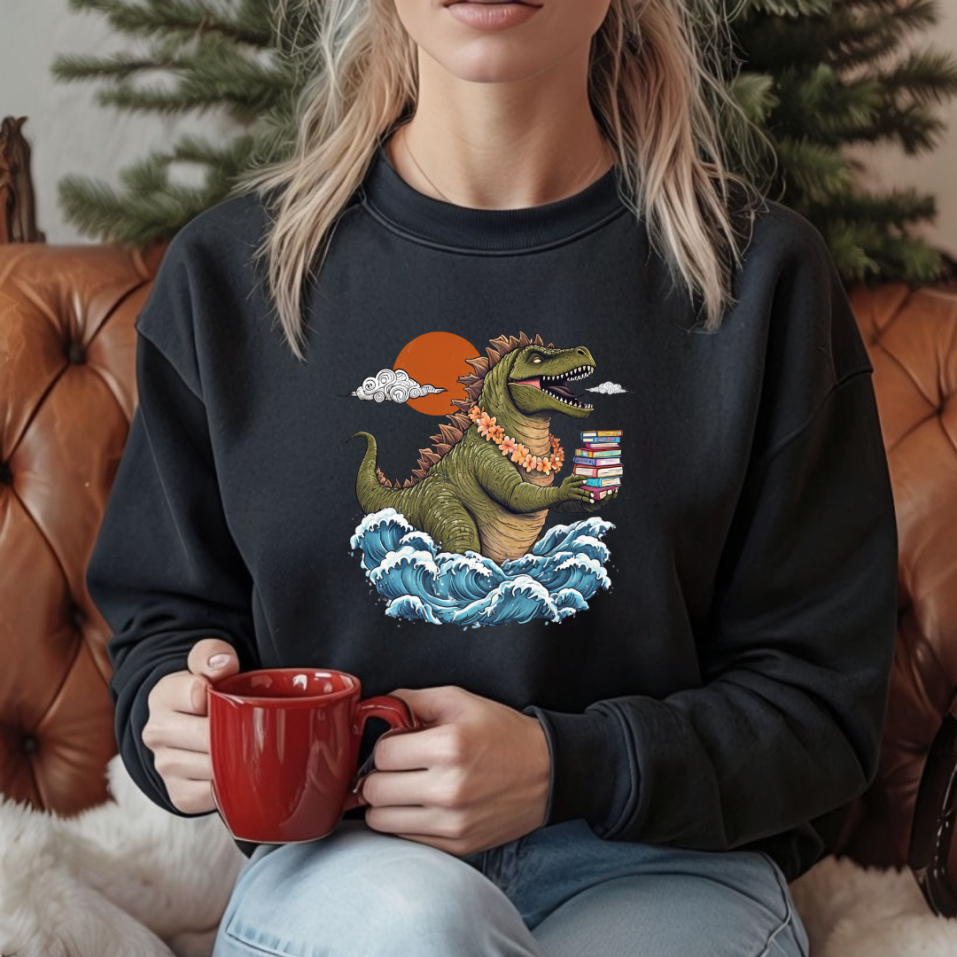Funny Book Sweatshirt for Reading Lover TShirt for Dinosaur Lover gift ideas for Bookworms Sweatshirts for Bookish gift ideas Bookworm Tee