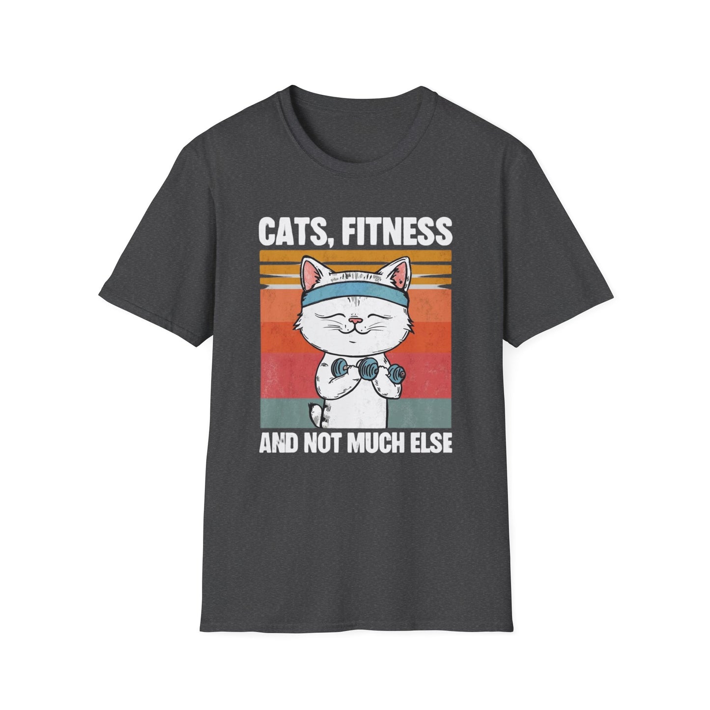 Cat Fitness Shirt for cats Lover gifts for Pet Lovers T-shirt for Gym Rat T Shirt Funny Dog T Shirts CATS Fitness and Not Much Else Tees