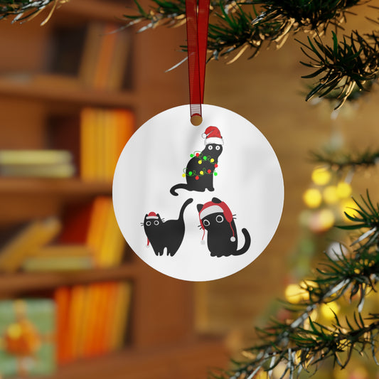 Funny Cat Ornament for Funny Black Cats Ornaments for Christmas Tree Ornament for Cat Lover gift for Christmas present for Cat Mom gifts