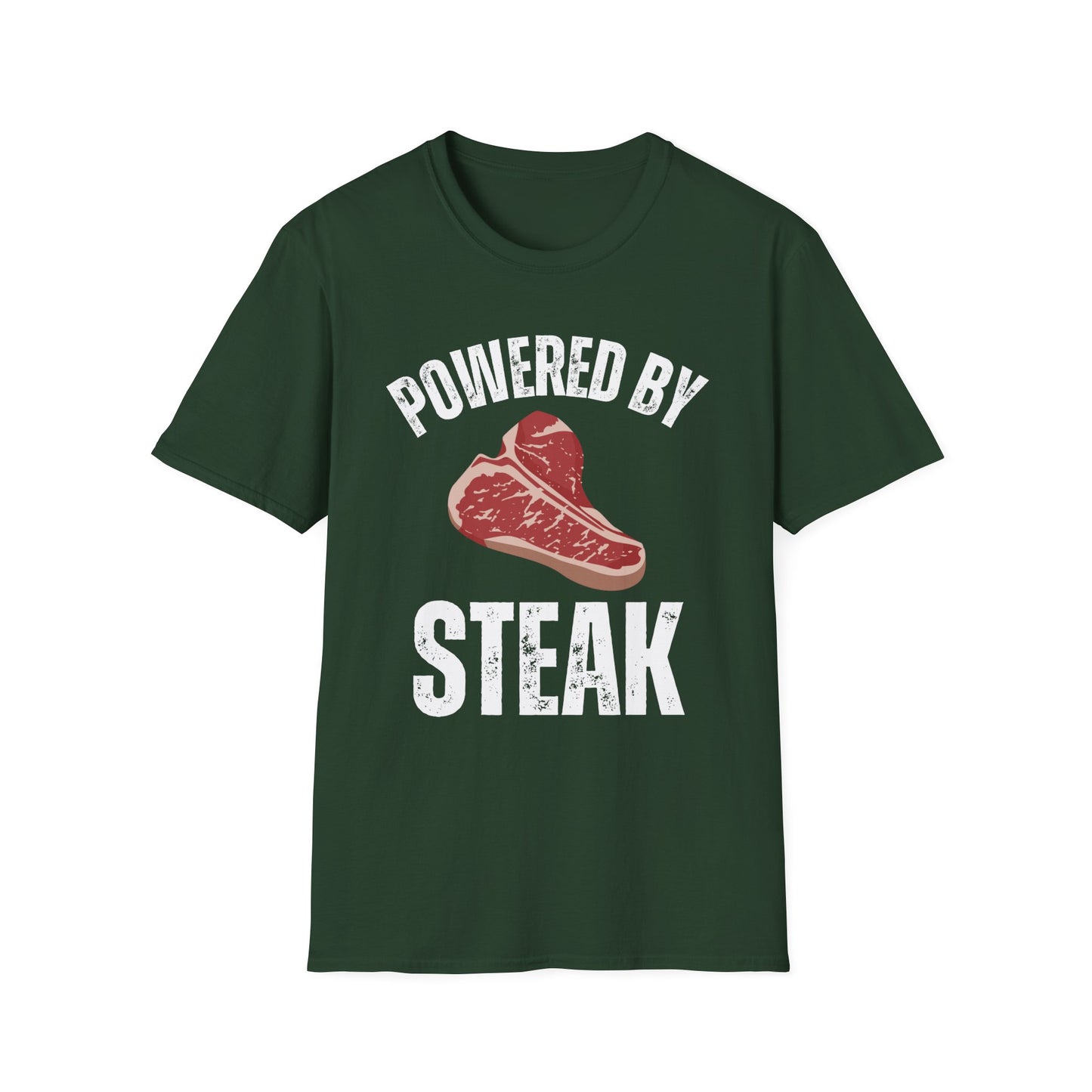 Steak Shirt - Powered By Steak T-shirt for Meat Lover Shirt for Meat Lover gift for Carnivore T Shirt