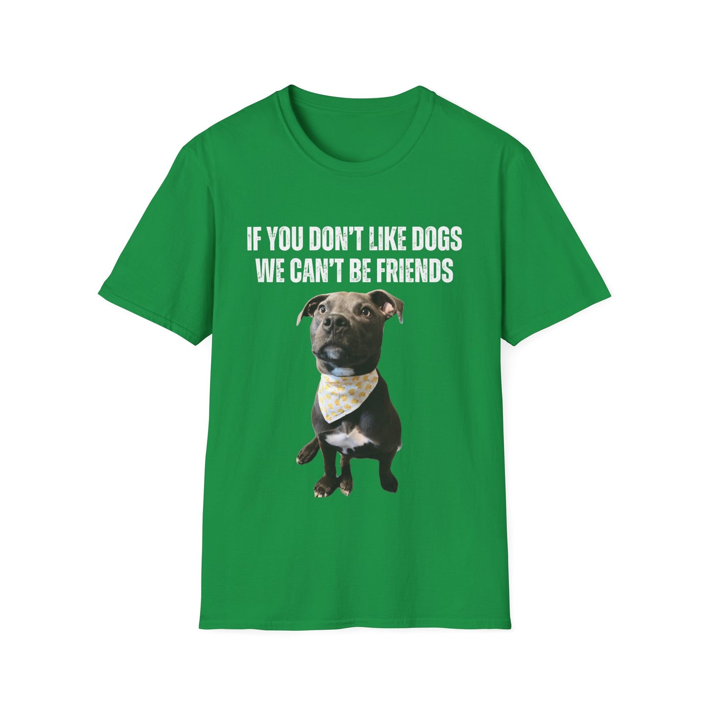 If You Don't Like DOGS We Can't Be Friends T-shirt Pit Bulls Shirt Pit Bull Shirt for Pit Bull Lover Gift Cute Gray Pittie Pibble Shirt