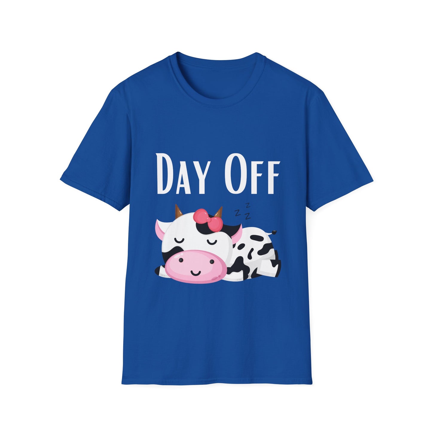 Cute Cow T-shirt for Cow Lover gift Funny Cow Shirt DAY OFF Top for Rest and Relaxation T Shirt Cozy shirt for Women gifts