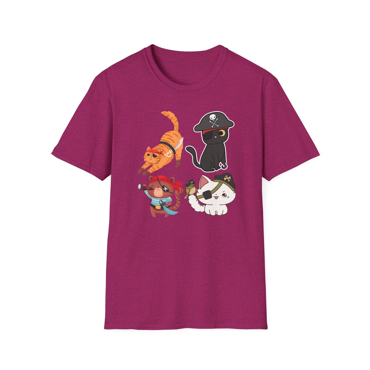 Pirate Cat Shirt for Halloween T-shirts for Funny Cat Halloween gifts Cute Cat Halloween T Shirt for Halloween gift for Cat Lovers gift idea