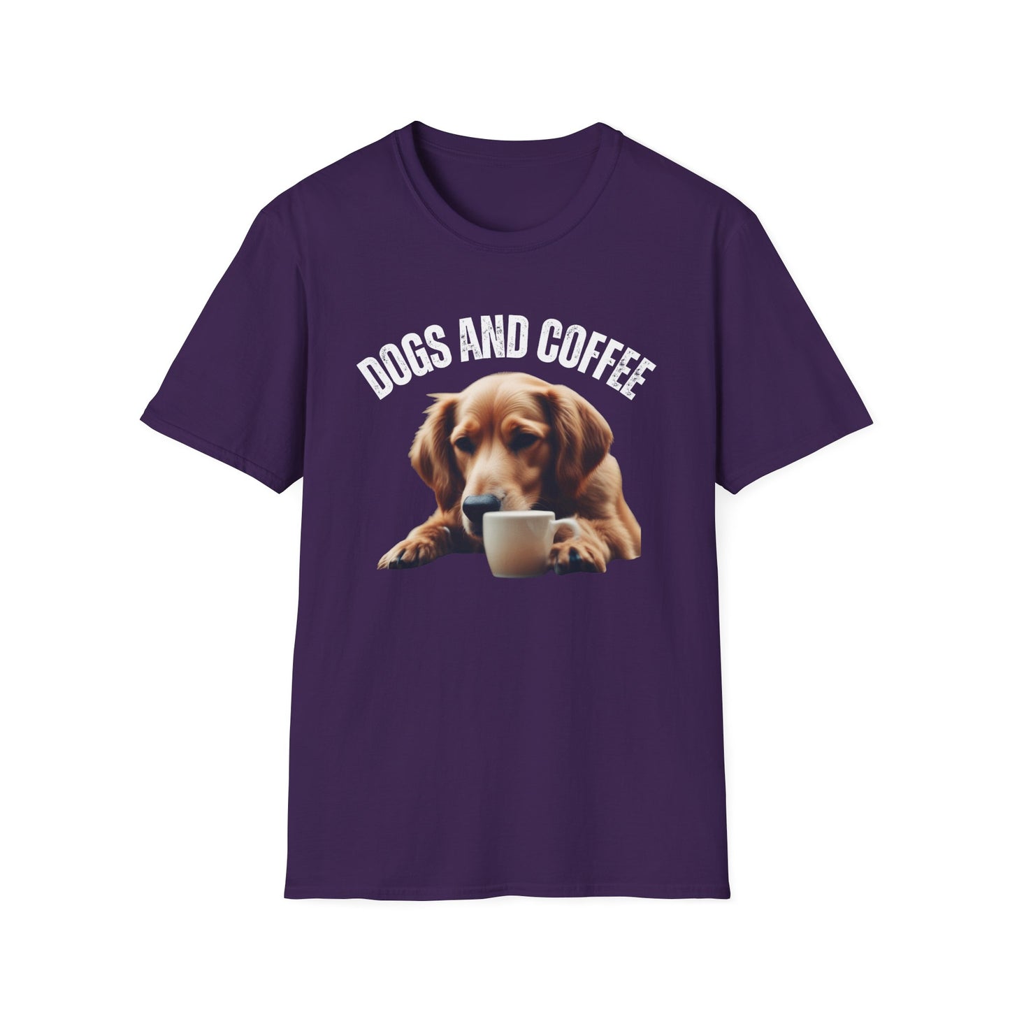 Dog Coffee Shirt Cute Dogs Drinking Coffee T-shirt for Golden Retriever Lover gifts for Golden Retriever T Shirts Cute Dog Shirts for Dog Mom gift
