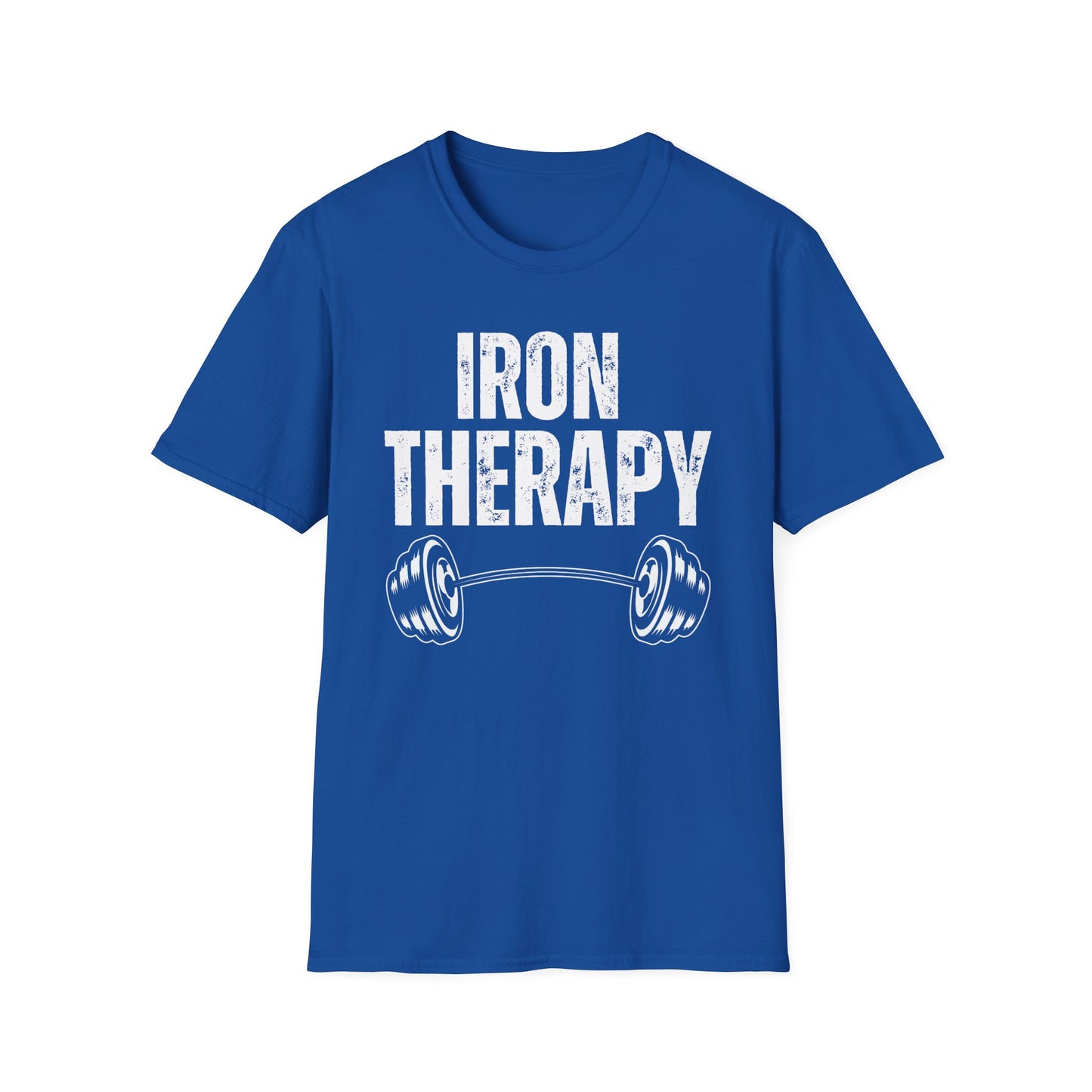 Workout Shirt IRON THERAPY T-shirt for Gym Lover gift for Fitness Lover T Shirt for Cross Fit Lover Weightlifting Shirts for Gym Rat