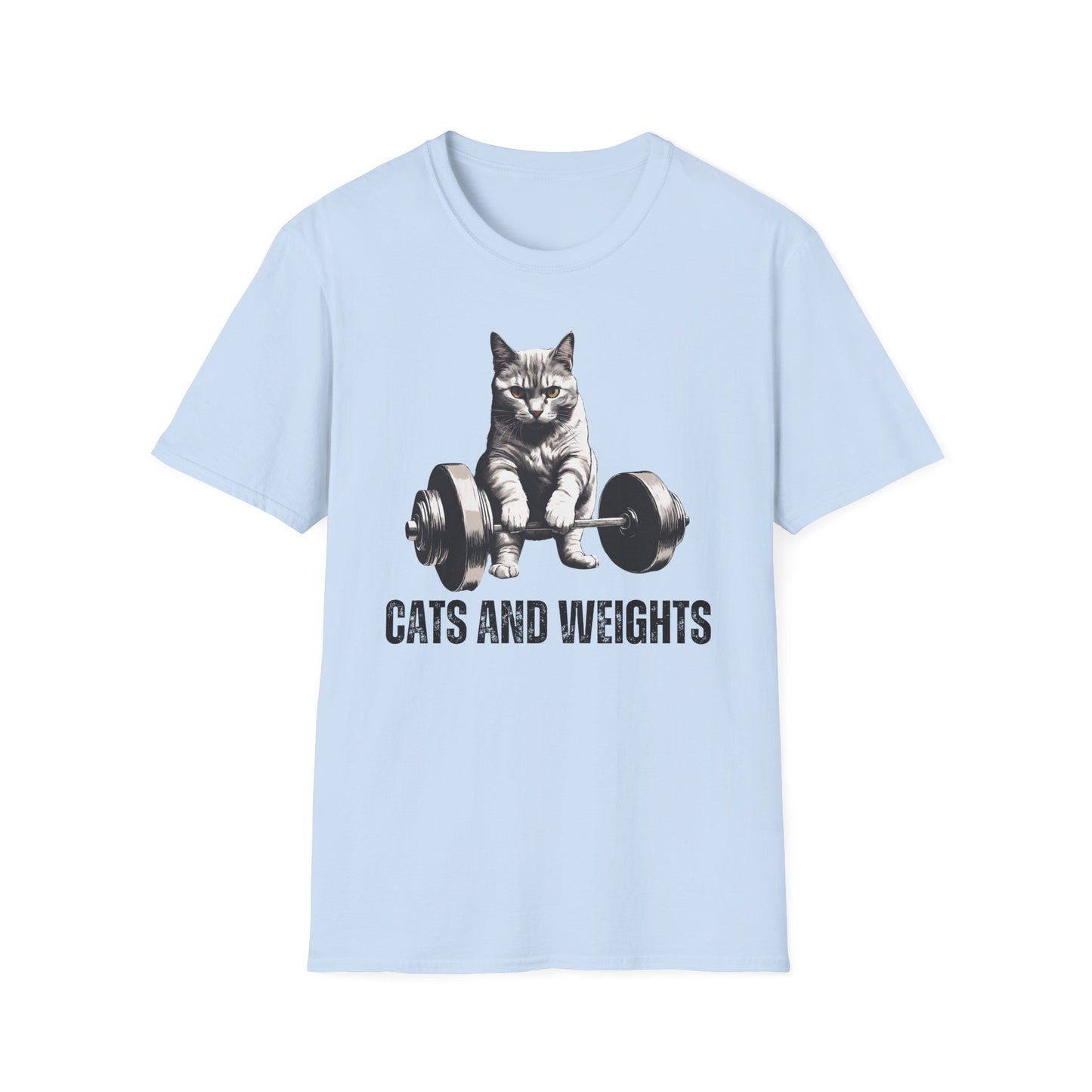 Cat Deadlifting T-Shirt for Cat Lover gift for Powerlifter gift Powerlifting Cat Shirt Funny Weightlifting CAT T Shirt