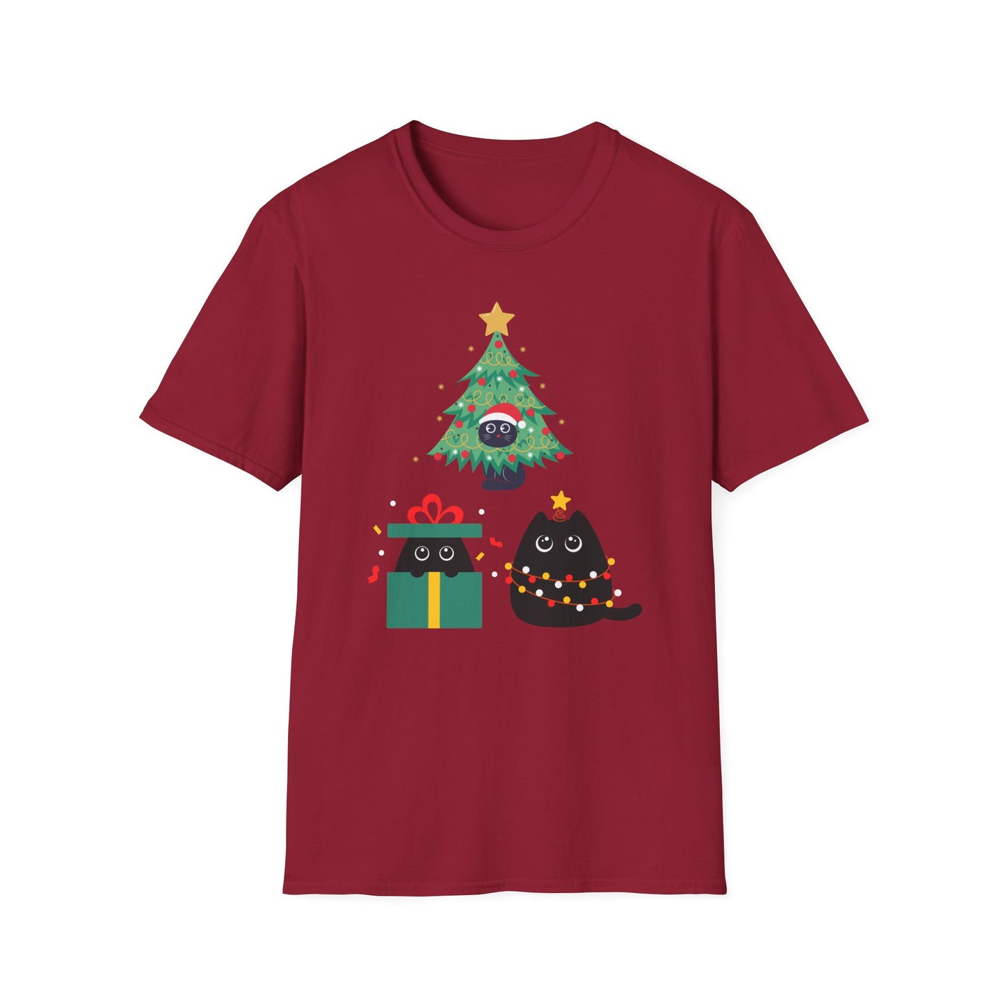 Funny Black Cat Shirt for Christmas gift for Cat Lover gifts for Cat Mom presents for Christmas Women's T Shirts for Her gifts for Her