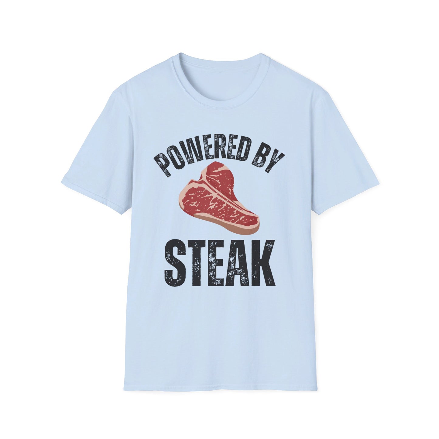 Steak Lover gifts for Meat Lover T Shirts for Carnivore gift for BBQ Lovers Tee Shirt for Barbecue gift Grilling Powered By Steak T-shirt
