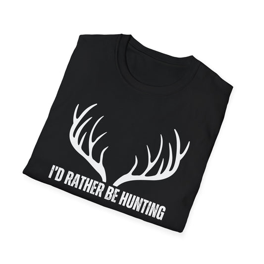 Deer Hunting T Shirts for Deer Hunter gifts for Men I'd Rather Be Hunting Shirts for Hunting gifts for Mens presents for Christmas present