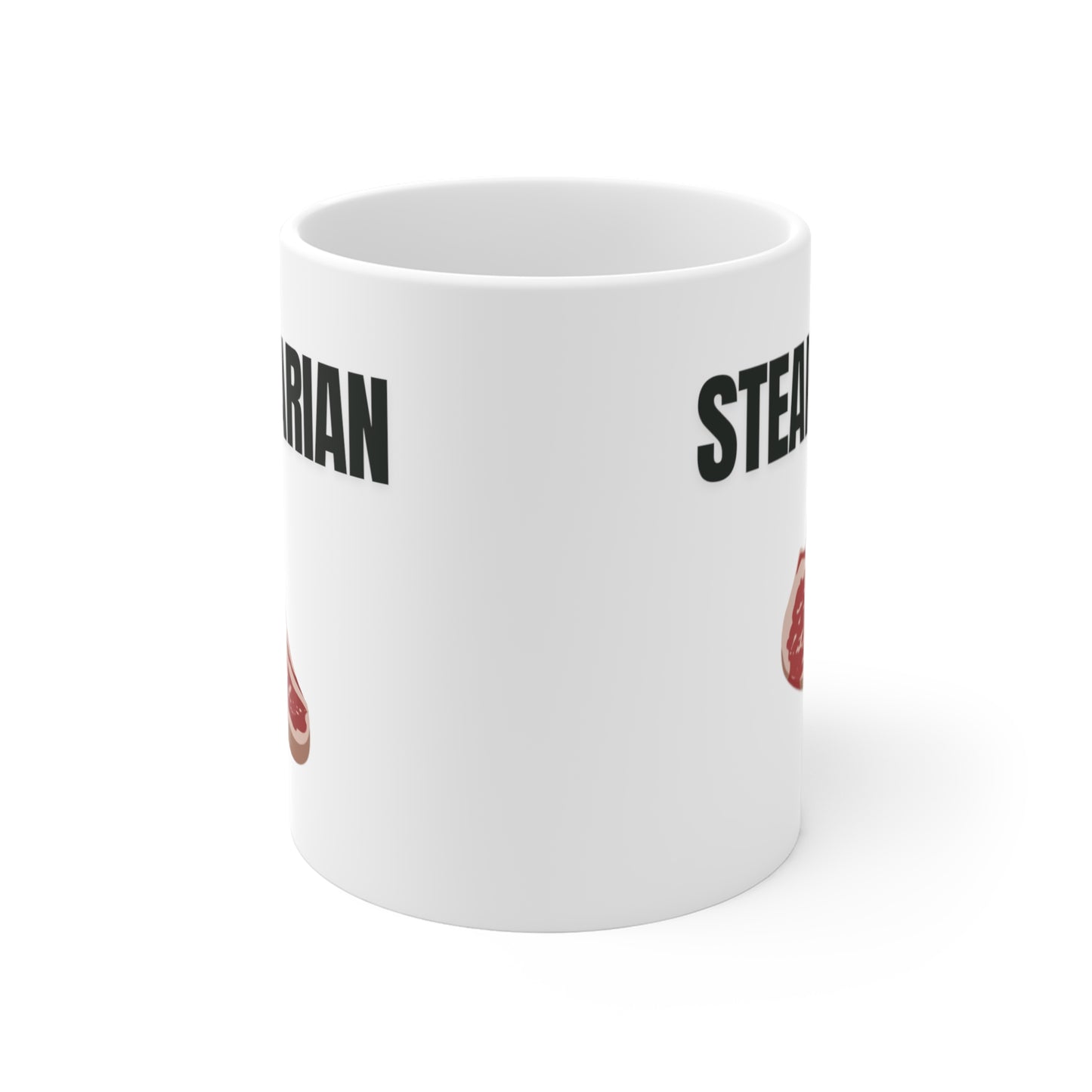 Funny Mug for Steak Lover gift for Meat Lover Mug -Steakatarian! Steak Lover's and Carnivore gift! Grill master Ceramic Mug