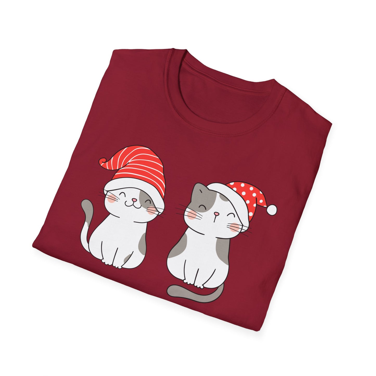 Cute cat Shirt for Christmas presents for Cat Lover gift for Women Shirts for Christmas part T Shirts Funny Kitty T-shirt for Her gifts