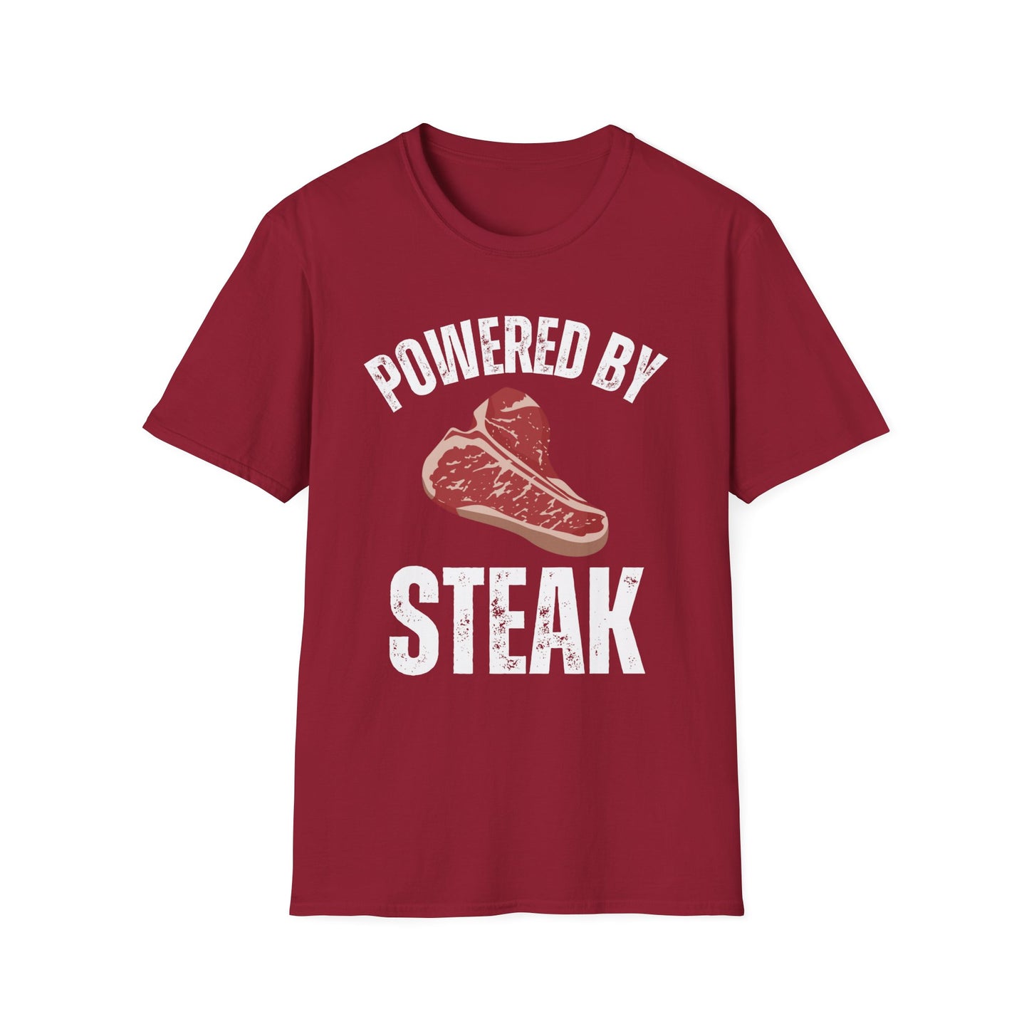 Steak Shirt - Powered By Steak T-shirt for Meat Lover Shirt for Meat Lover gift for Carnivore T Shirt