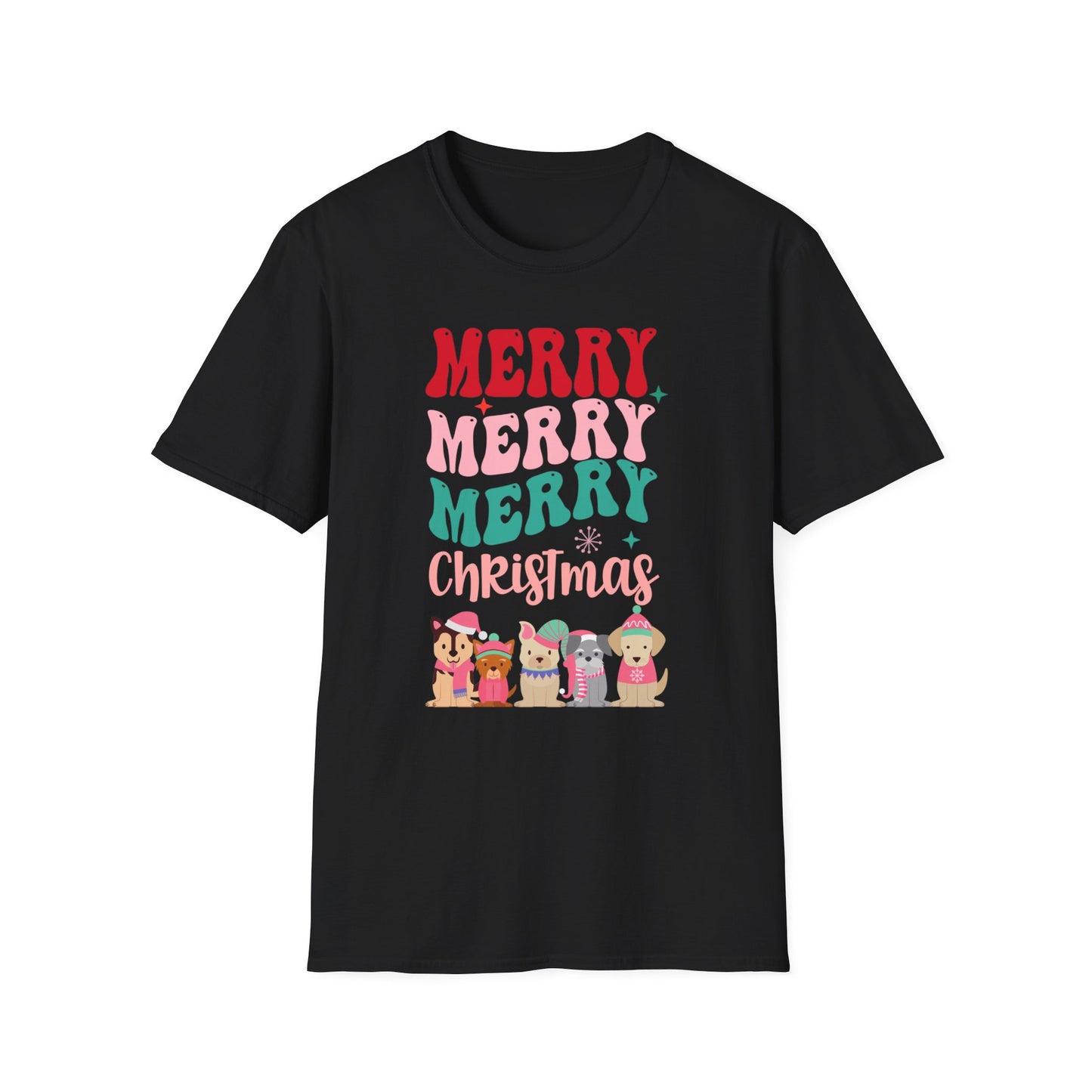 Retro Dog Shirt for Christmas gift for Dog Lover Tshirt Funny Christmas Dog T-shirts Cute Christmas tee Shirts for Dog Mom Tees