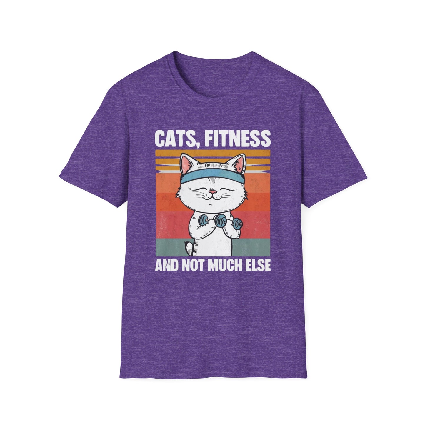 Cat Fitness Shirt for cats Lover gifts for Pet Lovers T-shirt for Gym Rat T Shirt Funny Dog T Shirts CATS Fitness and Not Much Else Tees