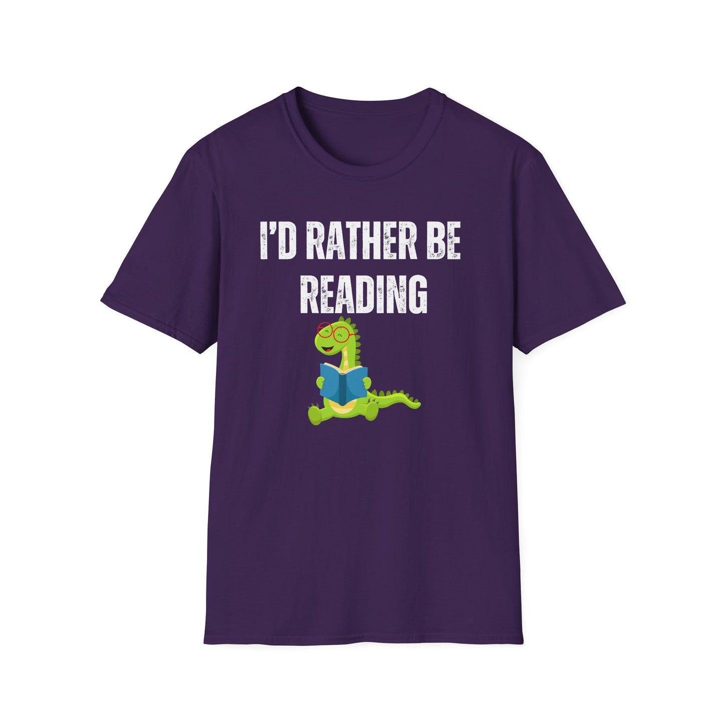 Bookish Shirts for Dragon Lover gift for Book Lover gifts for Bookworm T Shirt I'd Rather Be Reading Shirt Dragons Reading a Book T-shirt