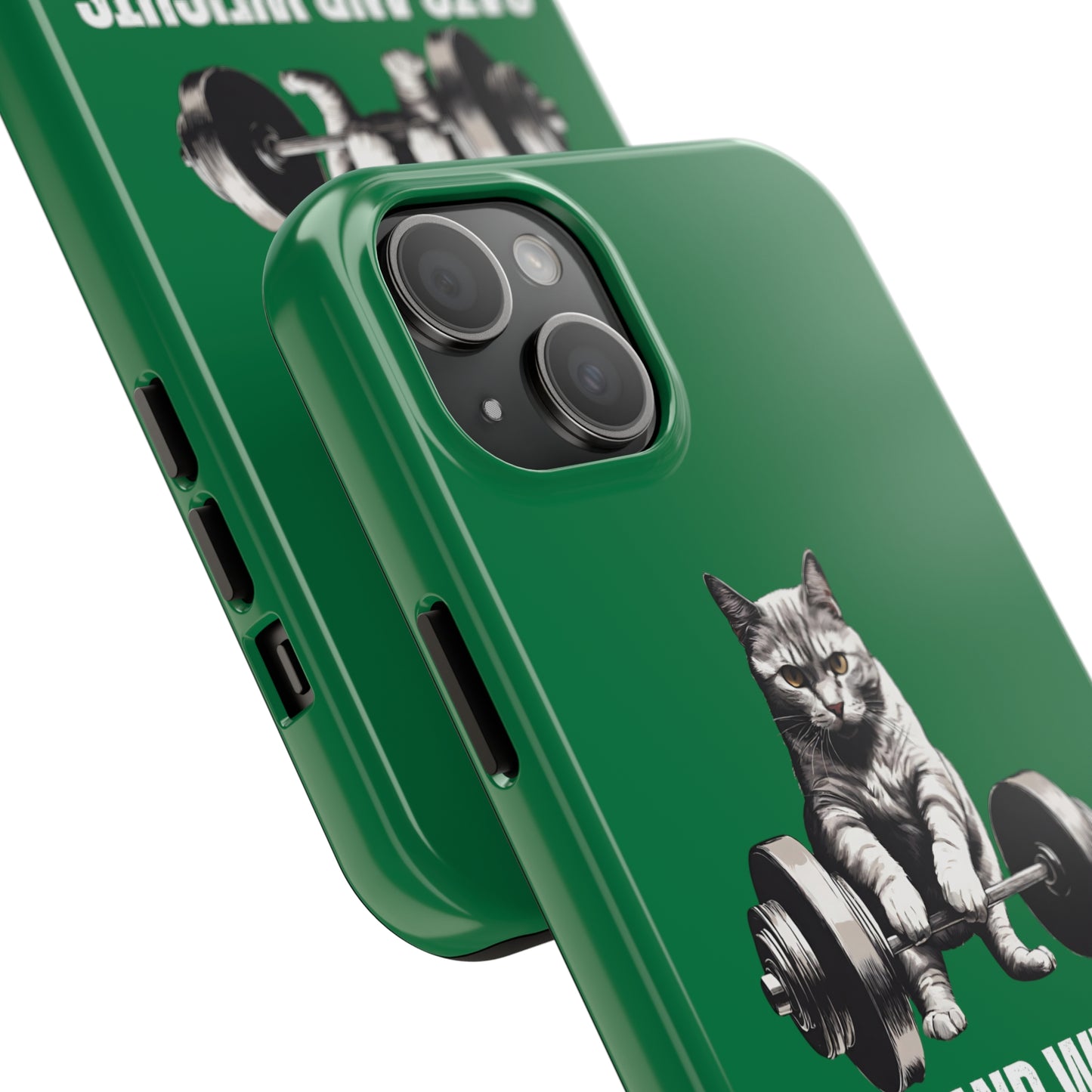 CATS & Weights iPhone case for Gym Lover gift for Cat Lover gifts for Fitness Lover Funny Cat Phone case Workout case