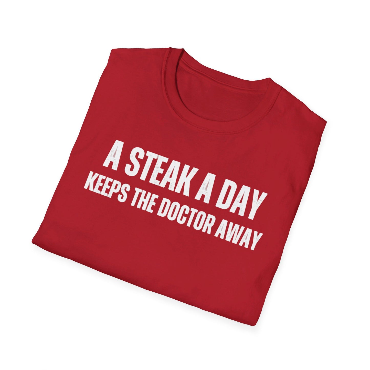 Steak Lover T-shirt gift for Meat Lover Shirt Carnivore Shirt for Barbecuing T Shirts for Keto Diet gifts Steak A Day Keeps The Doctor Away