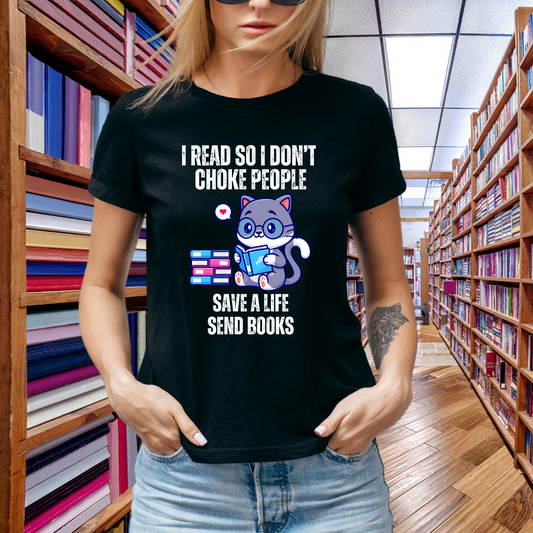 Funny Book Pun Shirt Books Saying T-shirts for Reading Lover gift for Cat Lovers gifts for Bookish T-shirt Cat Reading Books Shirt for Her