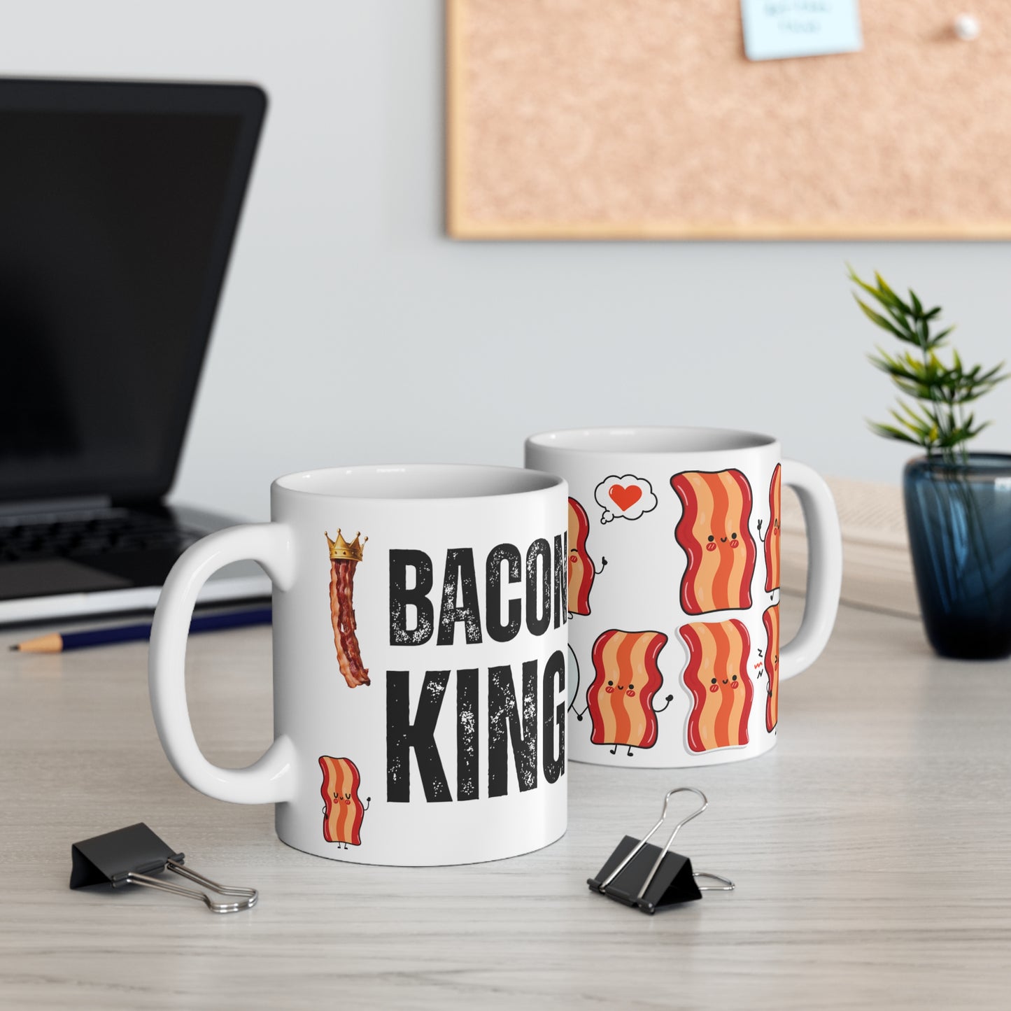 Meat Lover Mug for Bacon Lover gift for Valentines Day gift for Couples gift for Valentine gift Him BACON King Mug 11oz