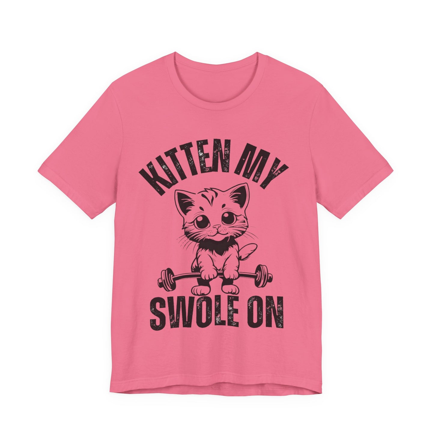 Kitten My Swole On Shirt, Unisex Tee, Gym Workout T-Shirt, Cat Lover Gift, Fitness Apparel