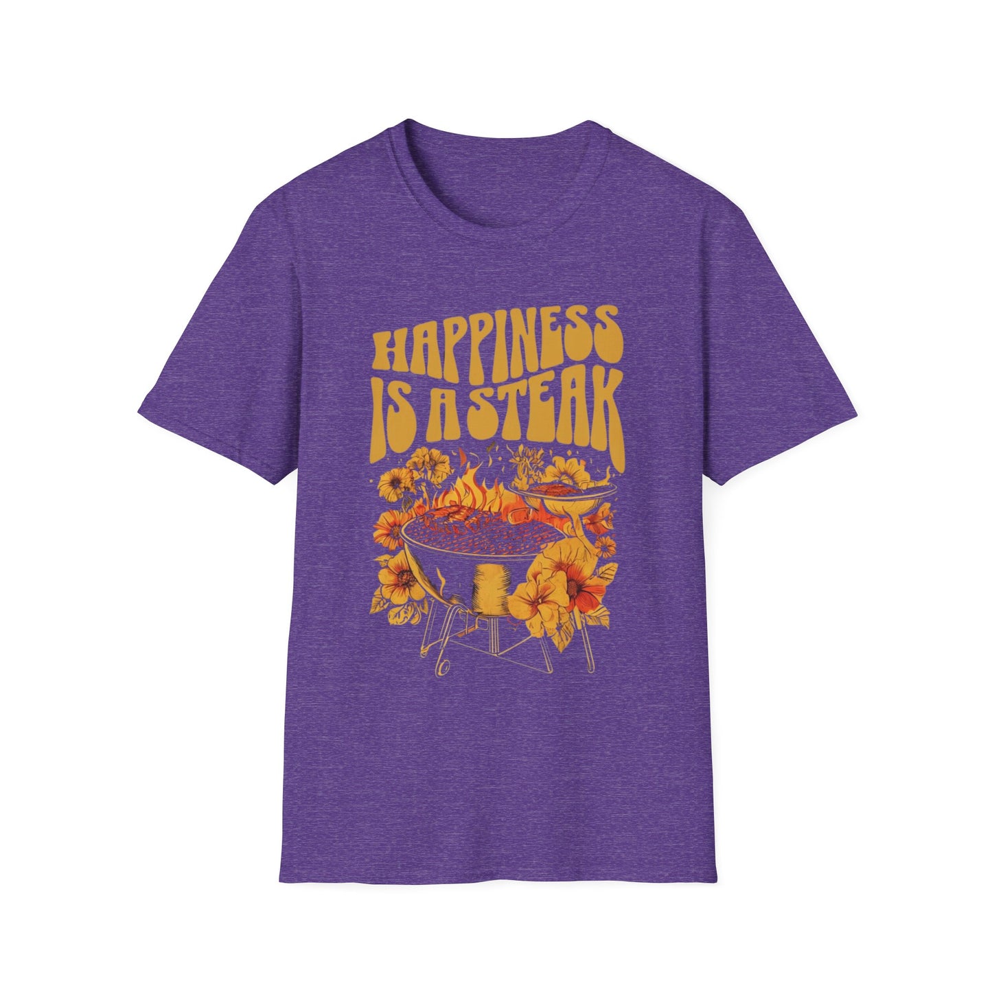 Groovy Meat Shirt for Carnivore TShirt for Steak Lover gifts for Christmas present for Meat Lover T Shirts Happiness Is A Steak T-shirt gift