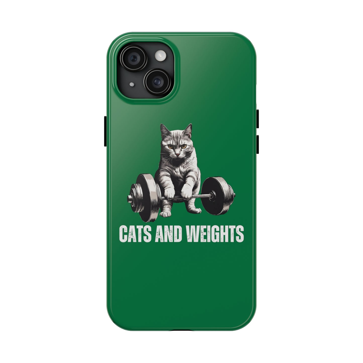 CATS & Weights iPhone case for Gym Lover gift for Cat Lover gifts for Fitness Lover Funny Cat Phone case Workout case