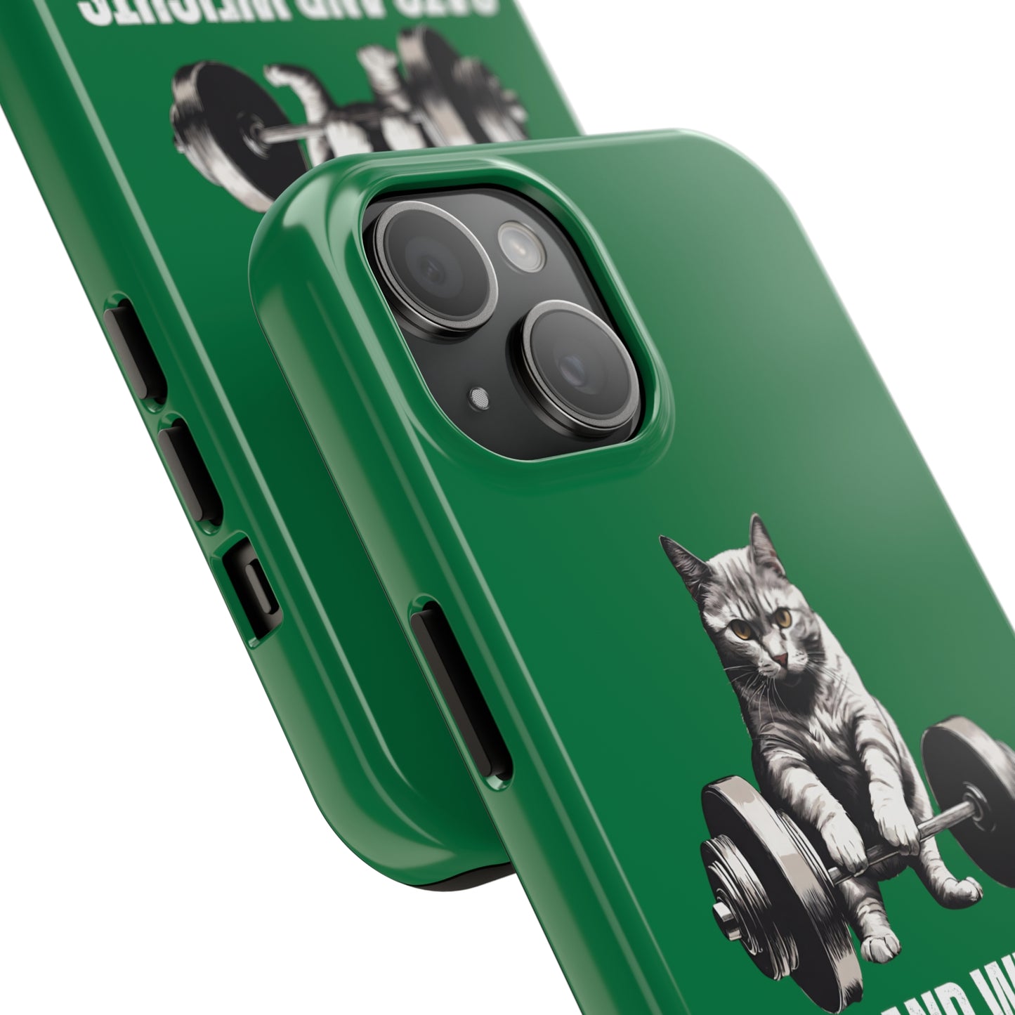 CATS & Weights iPhone case for Gym Lover gift for Cat Lover gifts for Fitness Lover Funny Cat Phone case Workout case