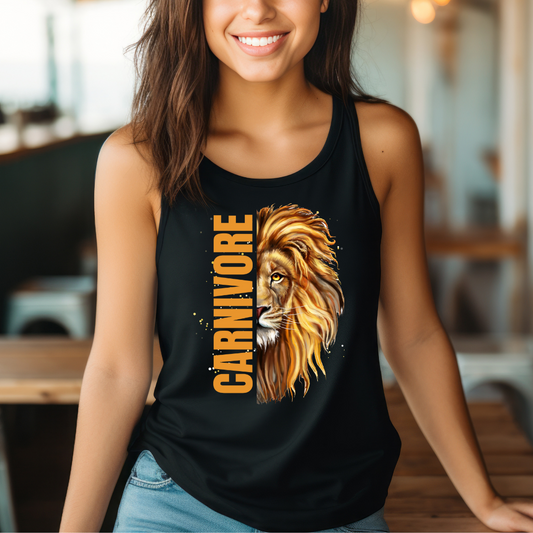 Carnivore Tank Top for Lion Diet gifts for Meat Lovers gift for Keto T shirt for Men gifts Funny Shirts for Her gift for BBQ Lovers Tank Tops