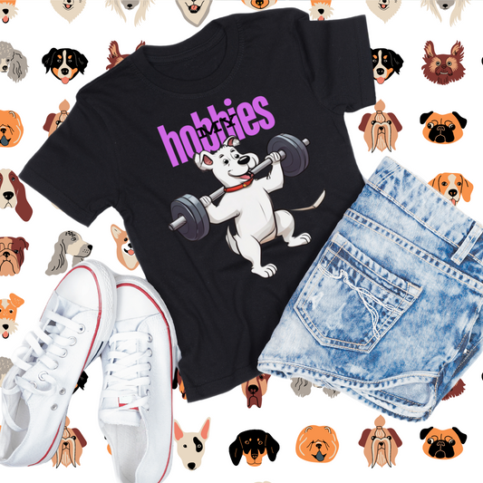 Dog Lover T-shirt for Dog Mom gift for Gym Rat T Shirts for Gym Girl Workout Enthusiasts gifts for Weightlifter gift Crossfit Shirt for Dog Dad
