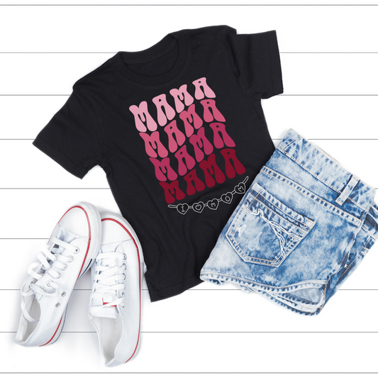 MAMA T Shirt Groovy Moms T-shirts for Mom gifts for Mothers Day gift for Her Cute Momma Shirts Mommy T Shirts Mom is the best