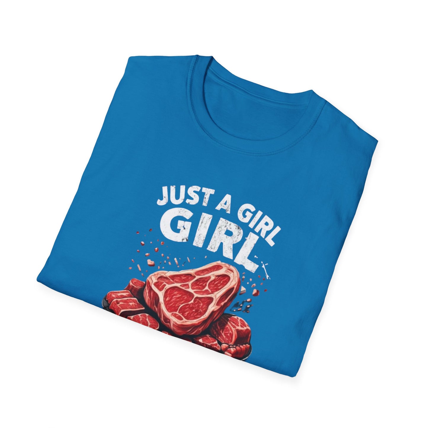 Steak Shirts Just a girl who loves steak tshirt STeak Girl T-shirt for Carnivore Diet T Shirt for Steak Lover gift ideas for BBQ T-shirts
