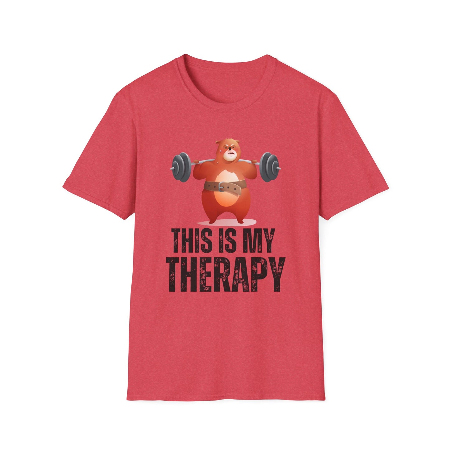 Funny Bear Working out T-shirt for Gym Lover gift for Weightlifting Lover Shirt The GYM is my THERAPY T Shirt