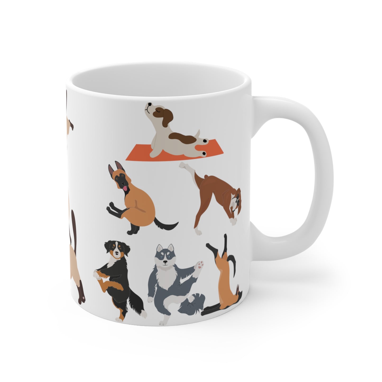 Yoga Dogs & Cats Mug Funny Pet Mug for Animal Lover gift for Yoga Lover gifts for Pets Coffee Mug Funny Cat Mug Funny Dog Mug Gym Mugs