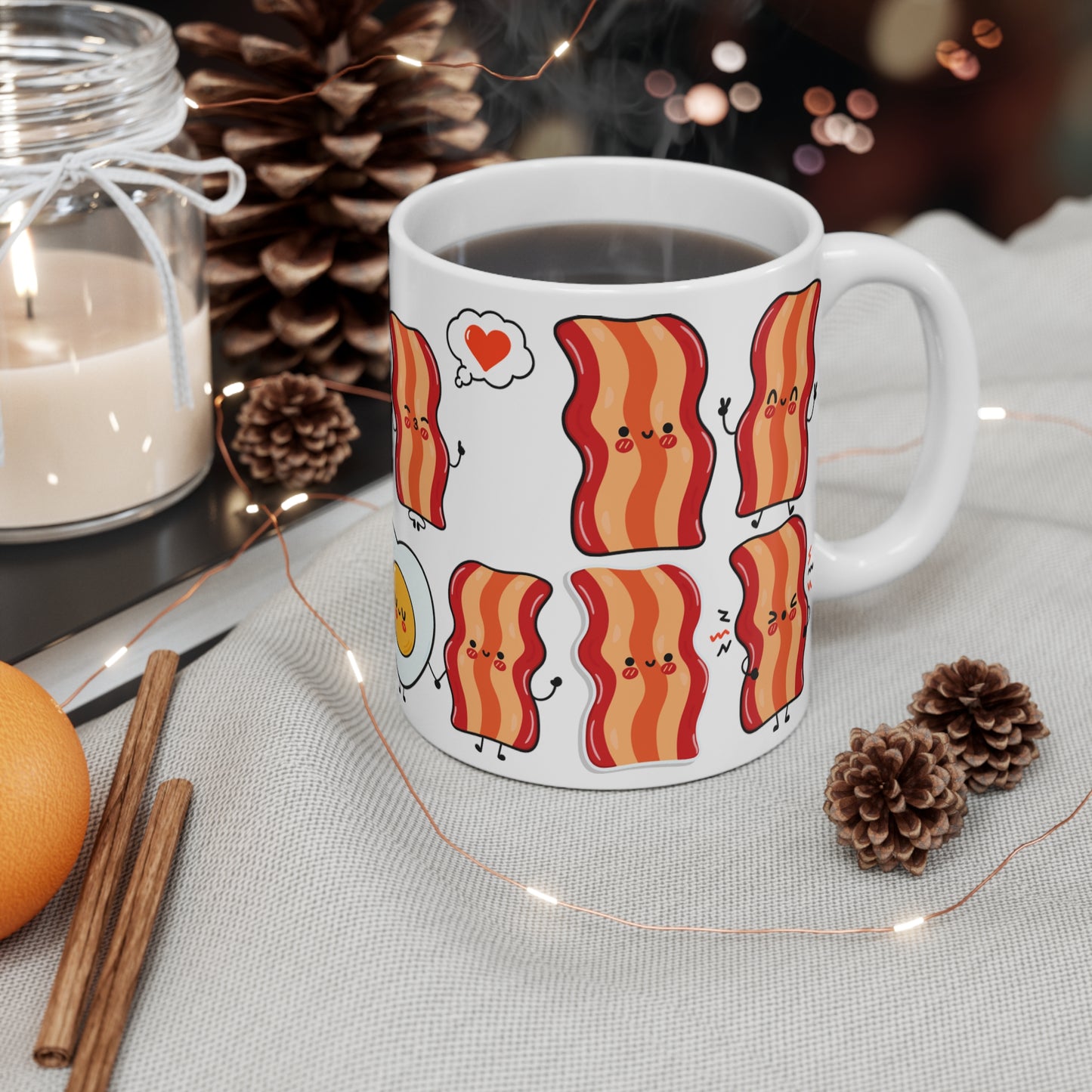 Meat Lover Mug for Bacon Lover gift for Valentines Day gift for Couples gift for Valentine gift Him BACON King Mug 11oz