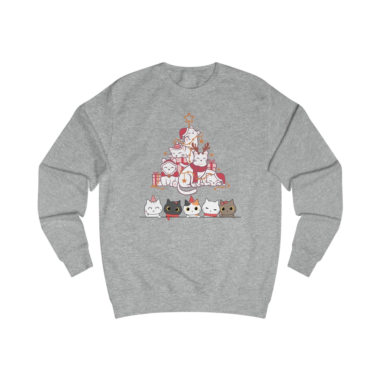 Christmas Kitty Sweater for Christmas Cat gift for Cat Lady gifts for Christmas Cat Sweatshirt for Christmas party sweaters for her