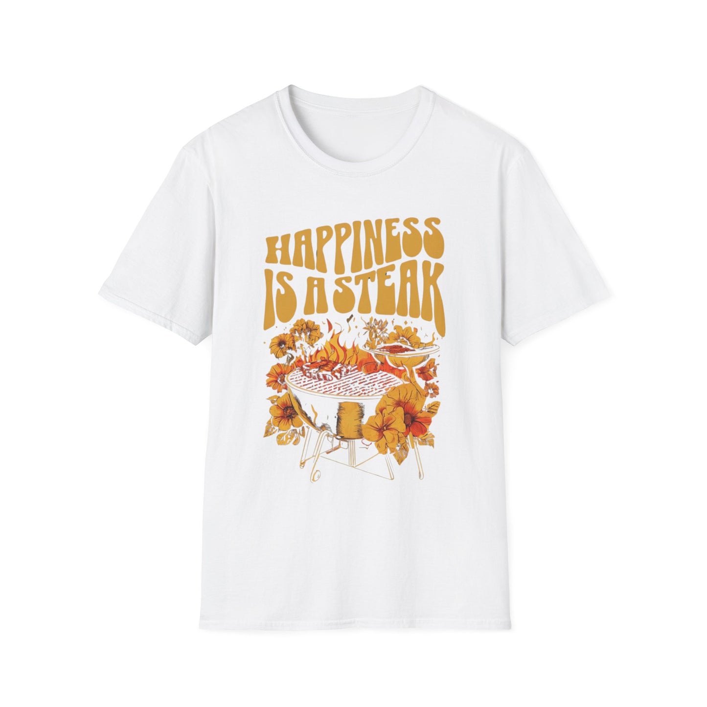 Groovy Meat Shirt for Carnivore TShirt for Steak Lover gifts for Christmas present for Meat Lover T Shirts Happiness Is A Steak T-shirt gift