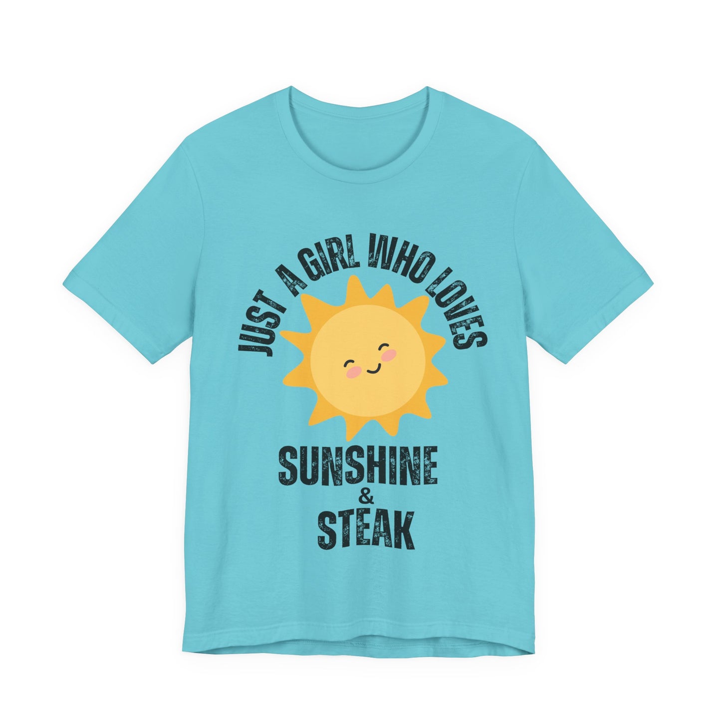 Steak and Sunshine Unisex Tee, Carnivore Diet Top, Foodie T-Shirt, Meat Lover Shirt, BBQ Party Wear, Grilling Apparel