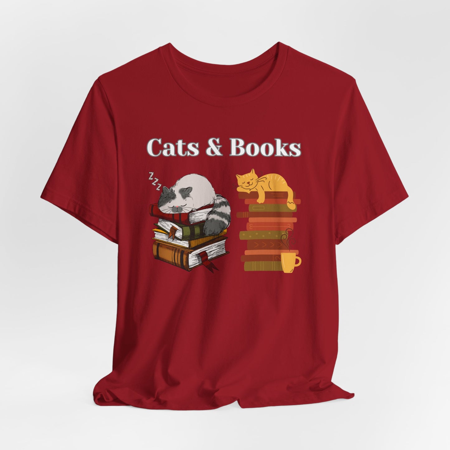 Cat Lover T-shirt for Book Lover gift for Cat Lover gifts for Cat Dad gift for Cat Mom gift - CATS & BOOKS Shirt
