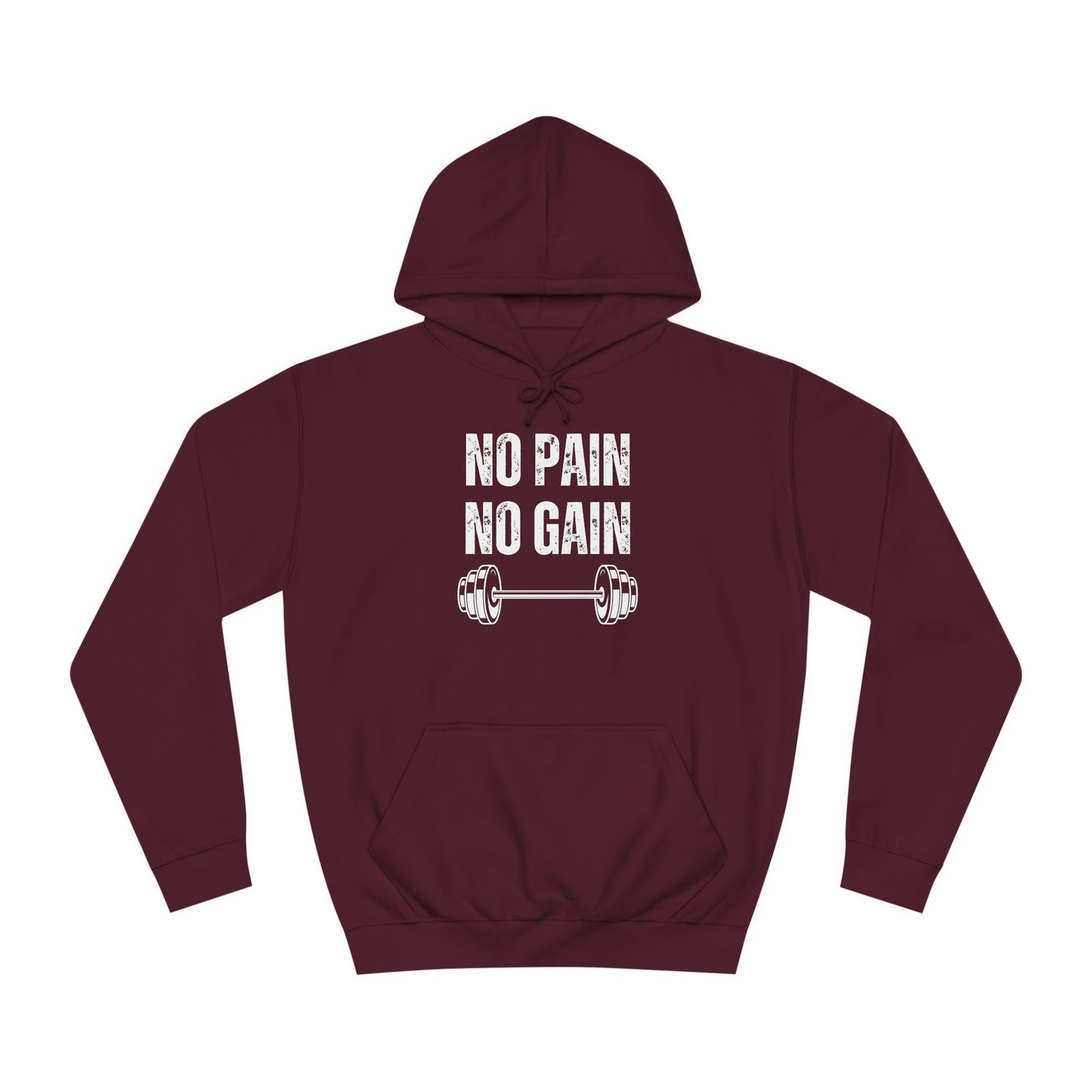 Gym Hoodie for Fitness Lover gift for Workout Lover gift for Powerlifting Hoodie Weightlifting Enthusiast NO PAIN No GAIN Hooded Sweatshirt