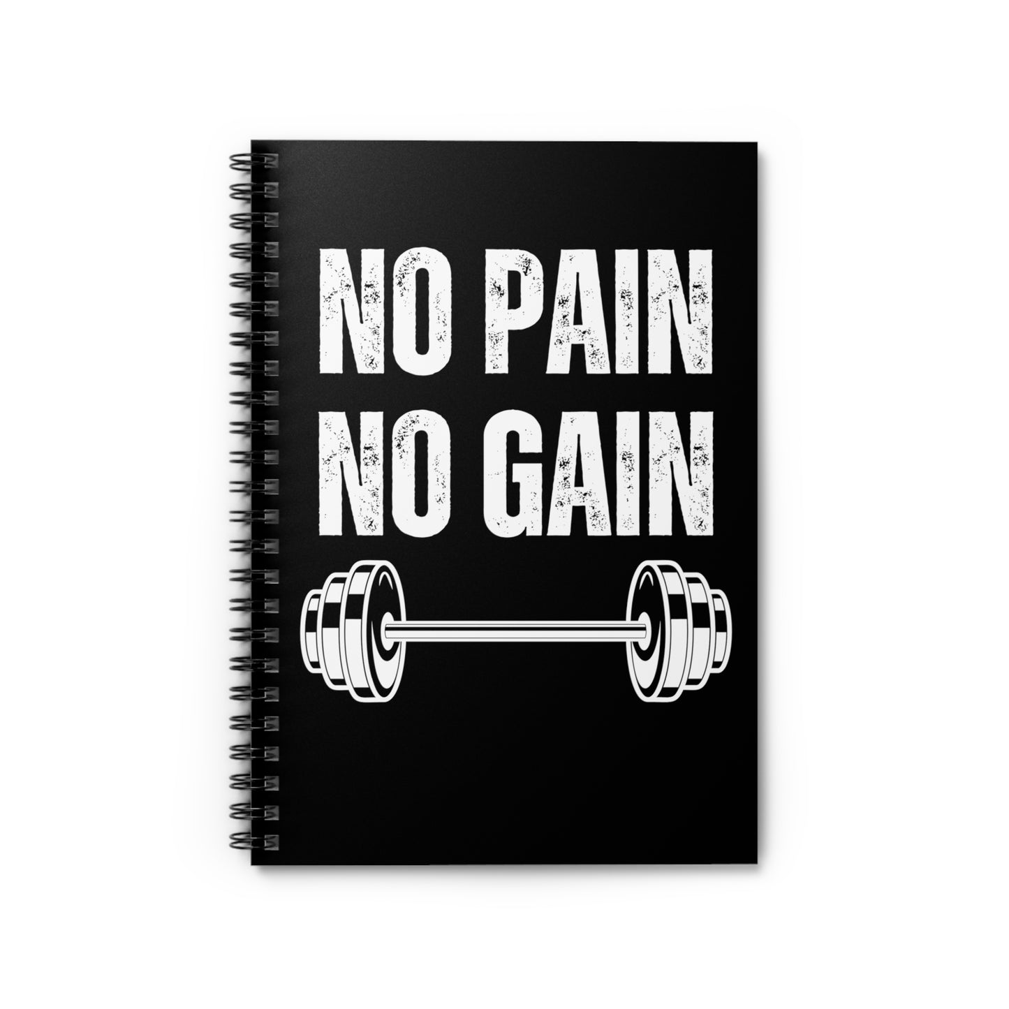 Training Log Book for Gym Lover gift for Workout Lover Working Out Notebook No Pain No Gain Notebook Fitness Journal